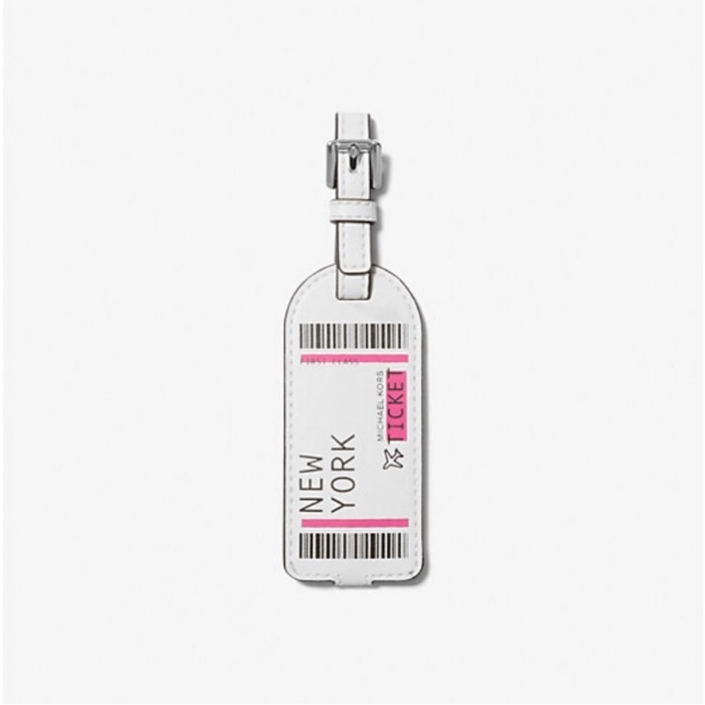 Michael Kors White and Pink Luggage Tag - Picture 2 of 7